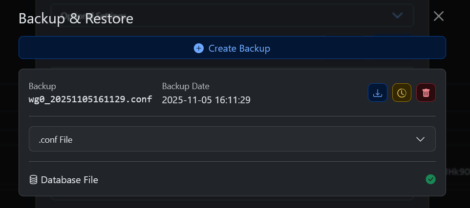 single created backup single created backup